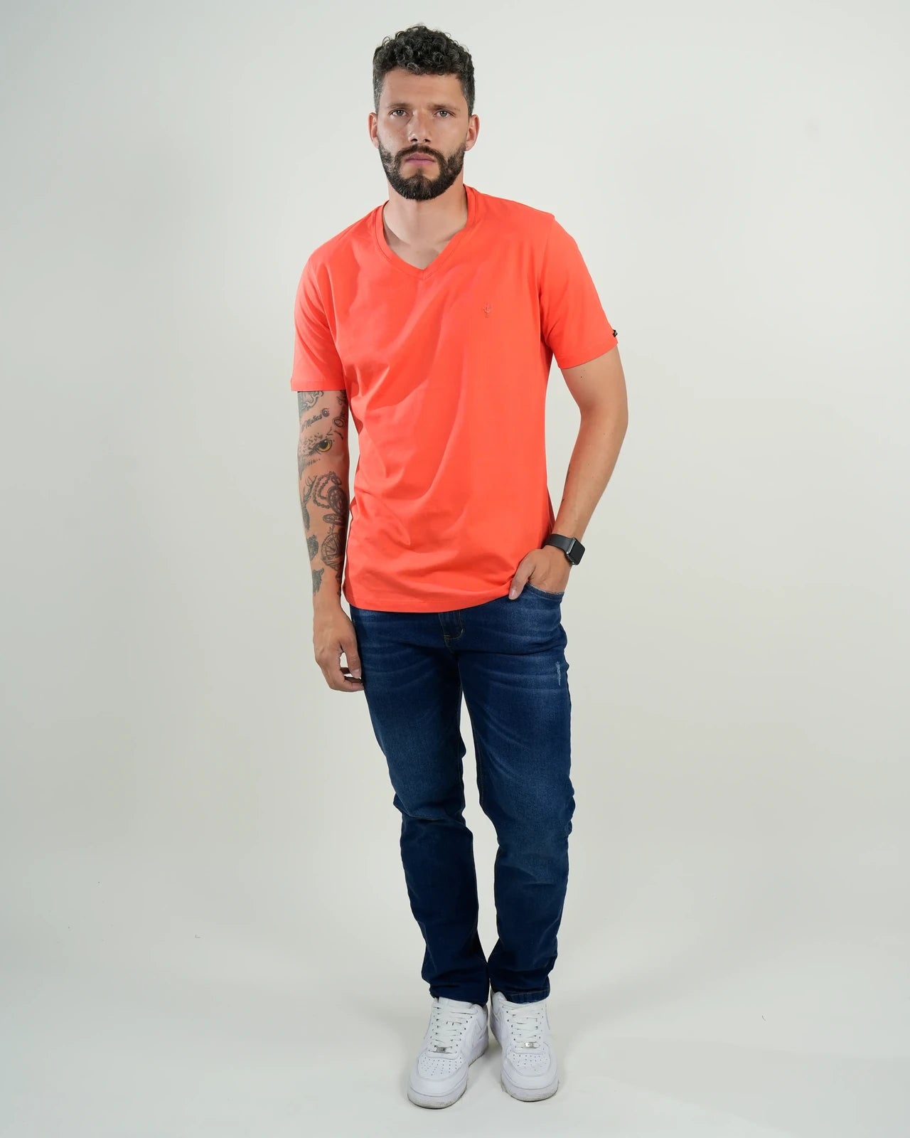 Camiseta básica Vibe Coral