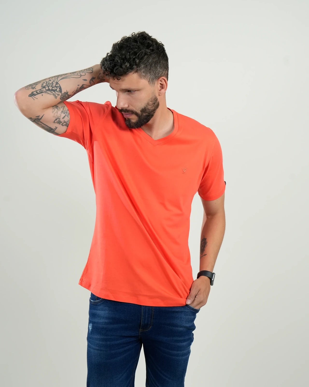 Camiseta básica Vibe Coral
