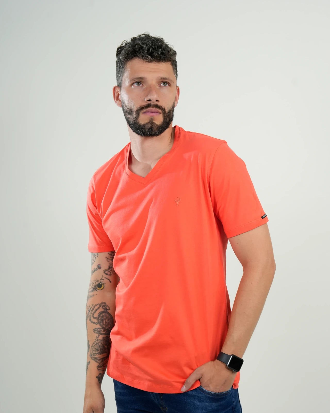 Camiseta básica Vibe Coral