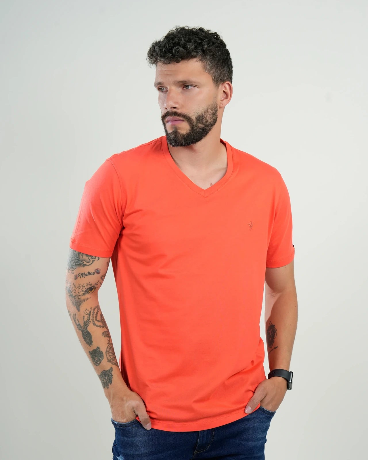 Camiseta básica Vibe Coral