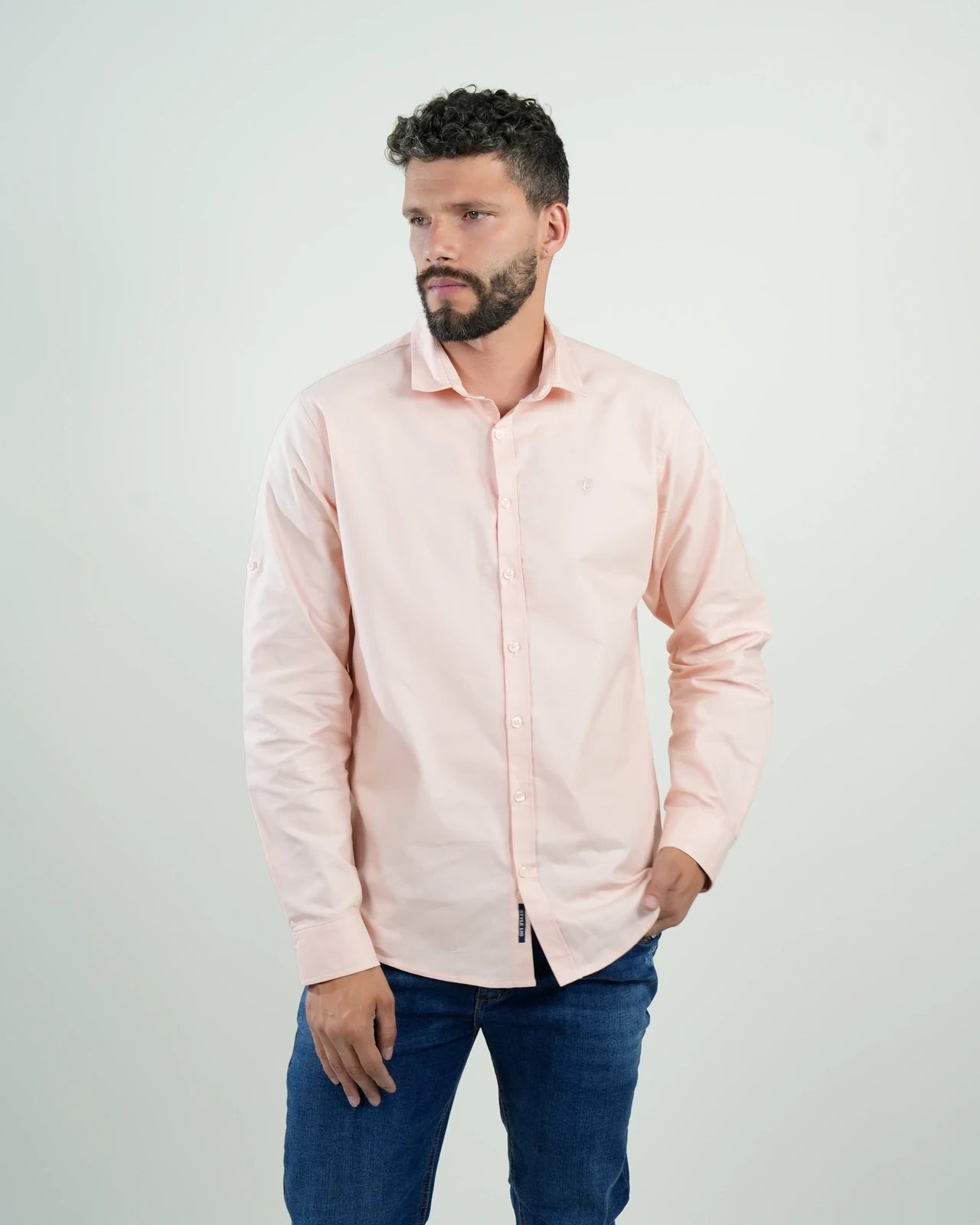 Camisa Formal Rose Elegance – Manga Larga