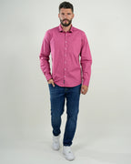 Camisa Formal Fucsia Moderna – Manga Larga