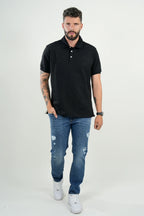 Polo para hombre en color negro – Ideal para look casual o semi formal