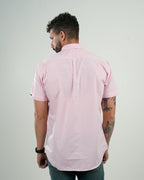 Camisa Rosa Manga Corta