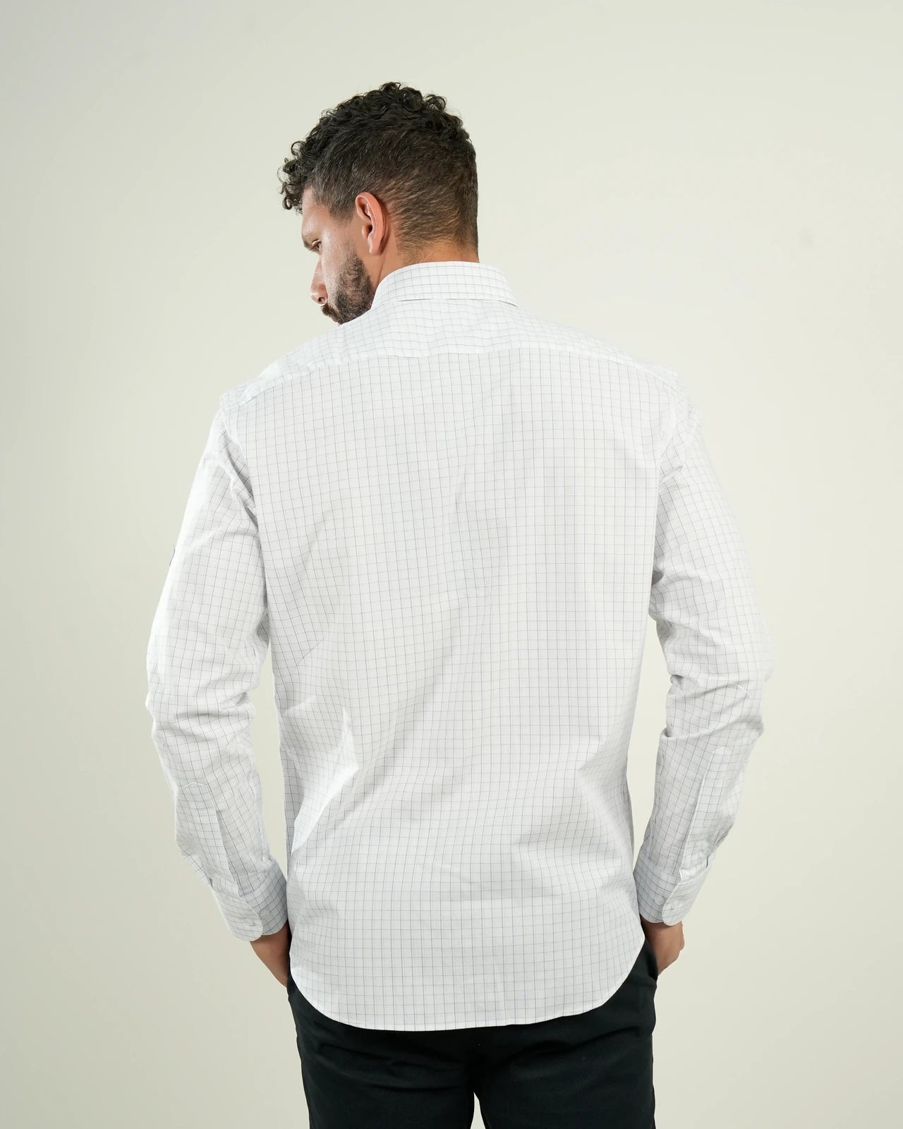 Camisa Grid Blanco Clásico