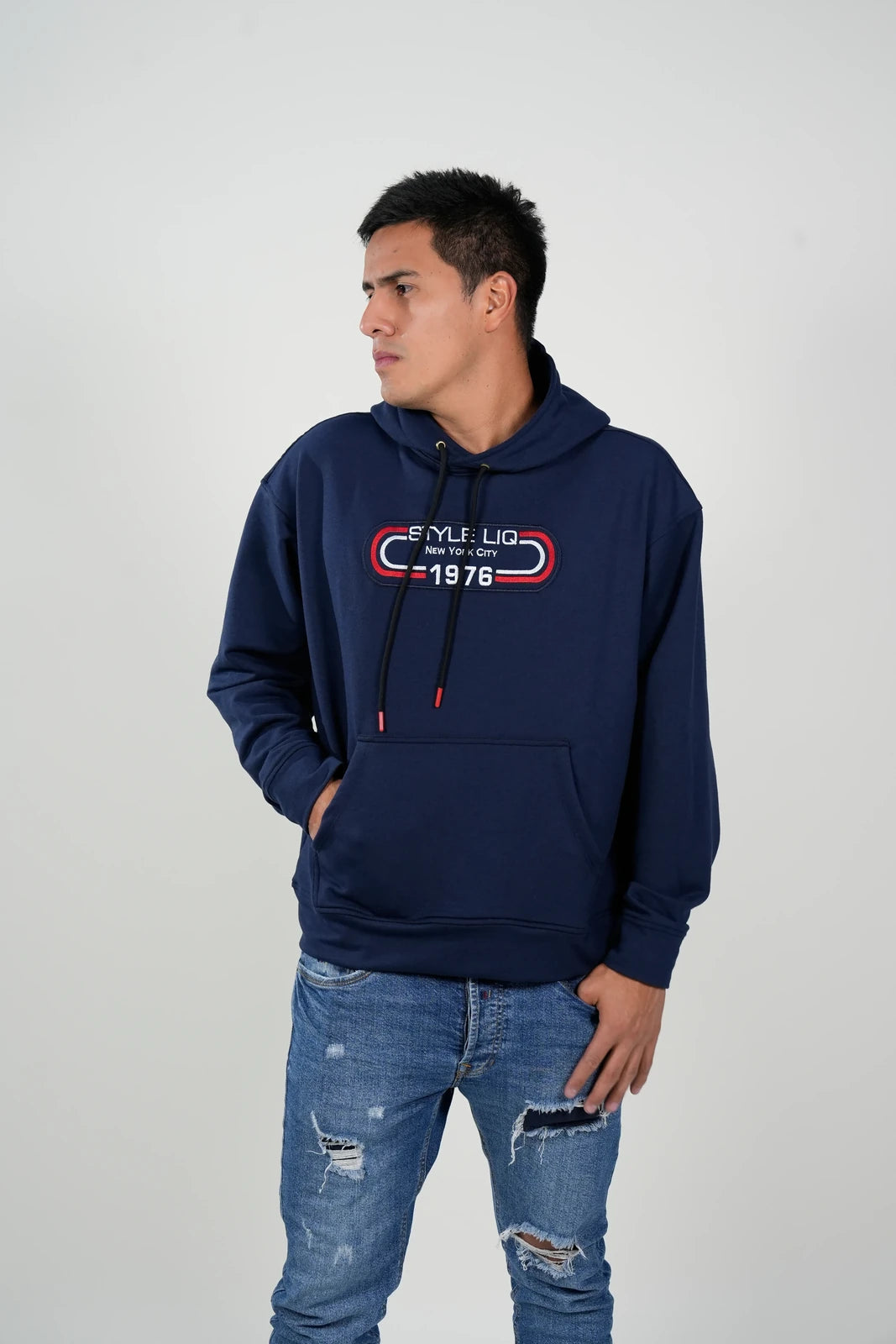 Hoodie Azul Navy Heritage 1976