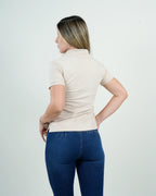 Polo Beige Clásico Essential