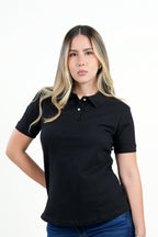 Polo Básico Dama Negro Clásico