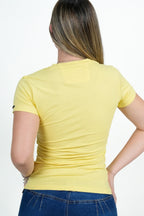 Camiseta Amarilla Cuello V