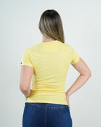 Camiseta Amarilla Cuello V