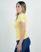 Camiseta Amarilla Cuello V
