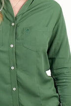Camisa Verde Manga Larga