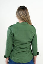 Camisa Verde Manga Larga
