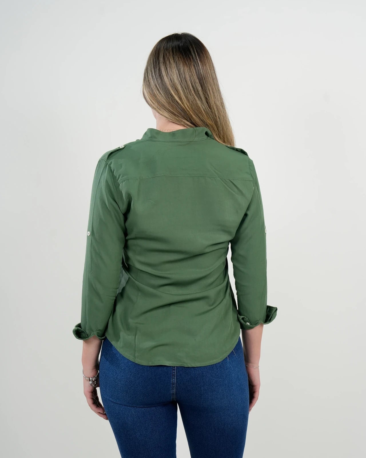 Camisa Verde Manga Larga