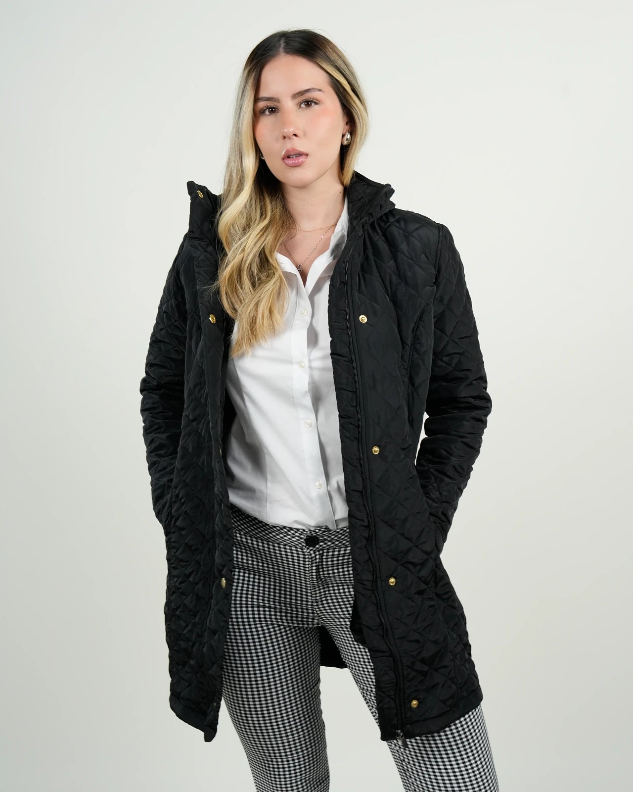 Chaqueta Negra Acolchada