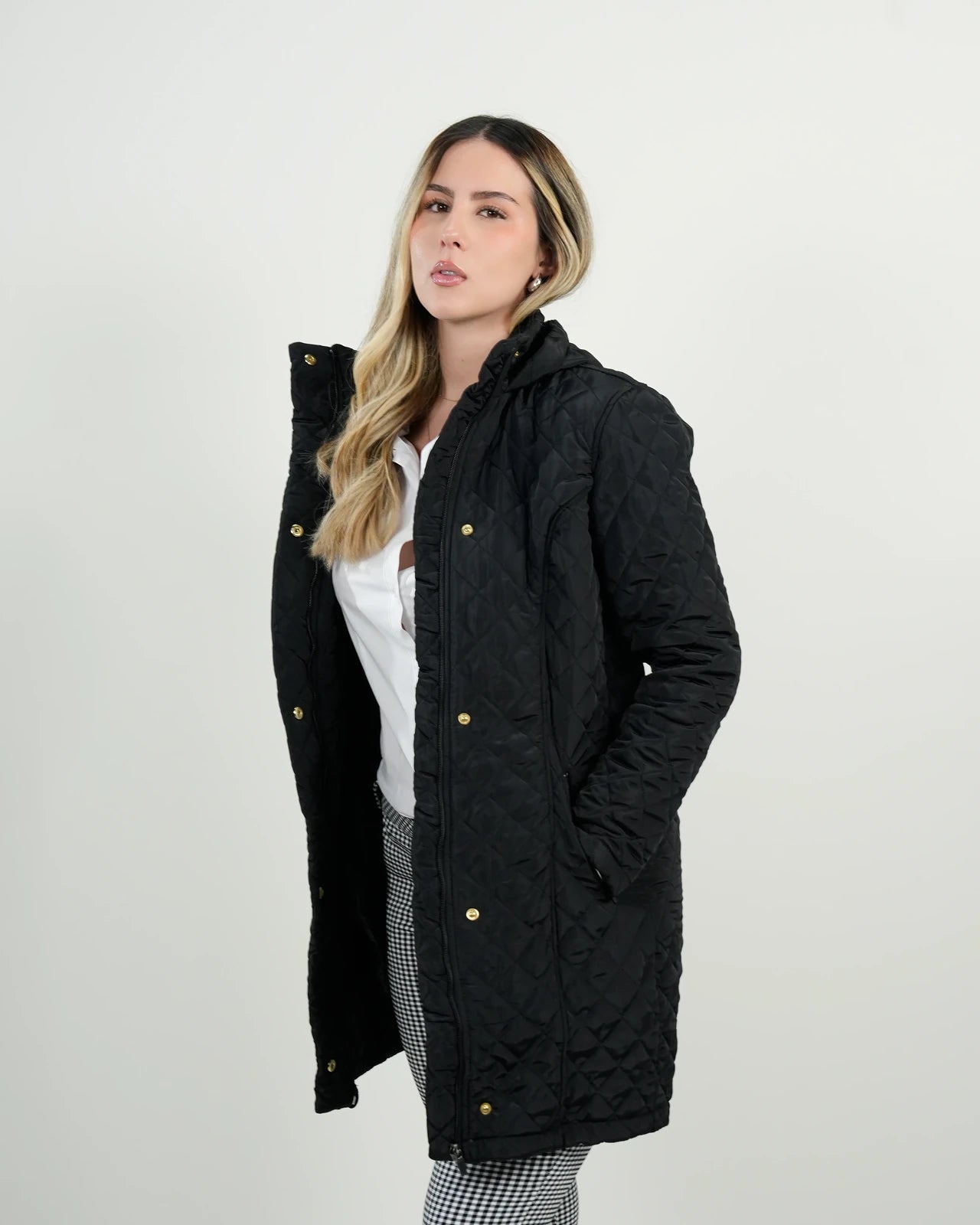 Chaqueta Negra Acolchada