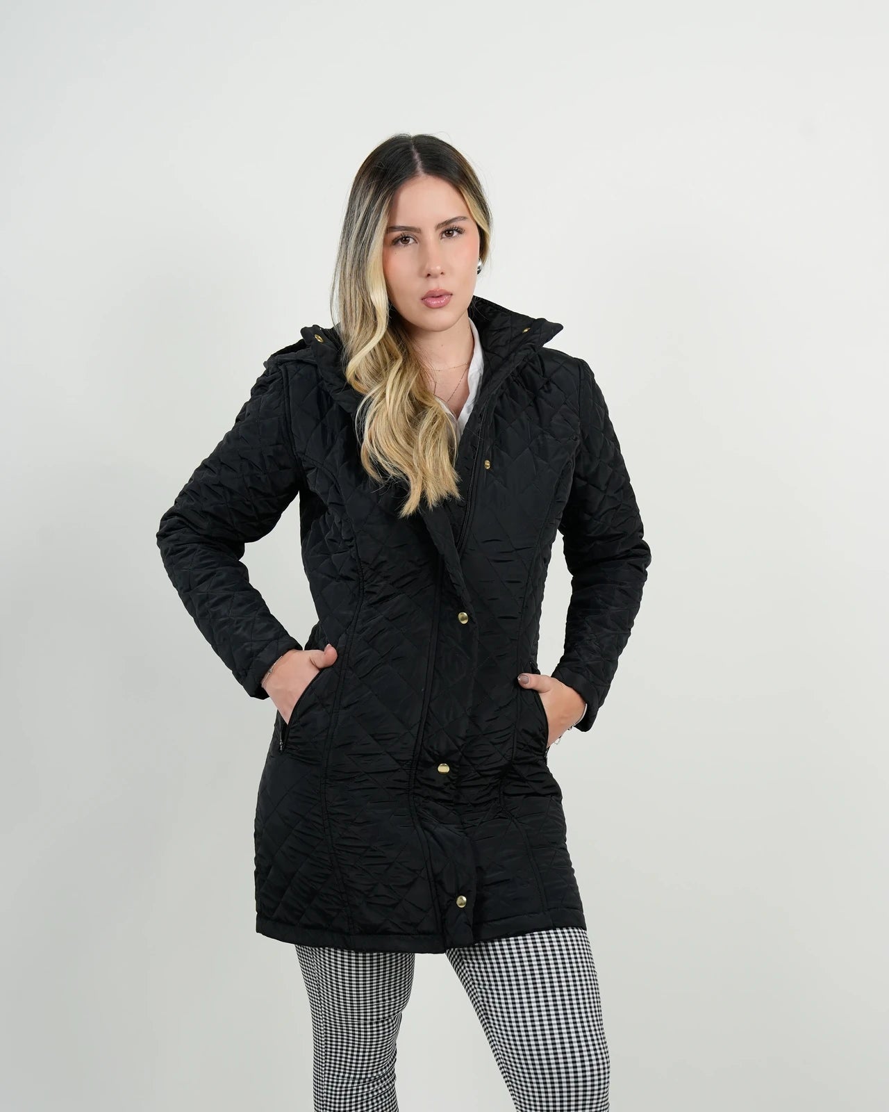 Chaqueta Negra Acolchada