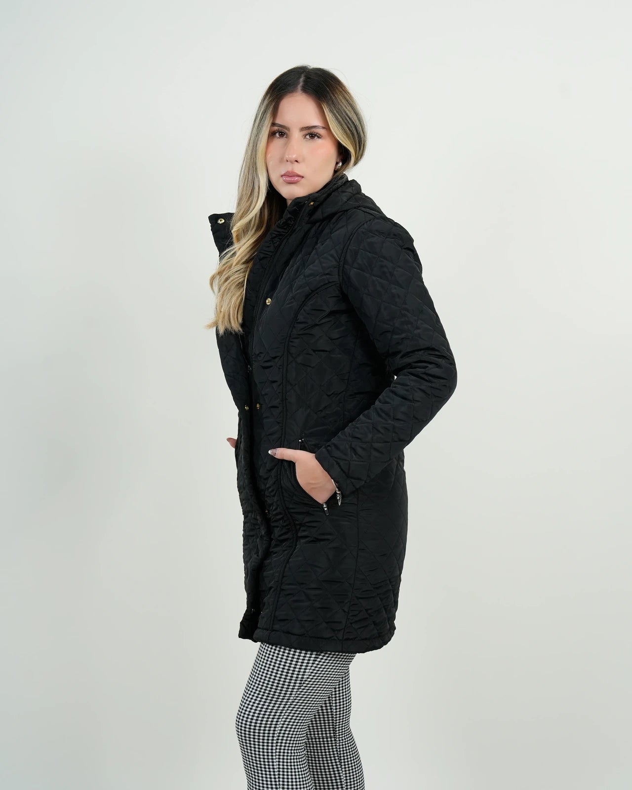 Chaqueta Negra Acolchada