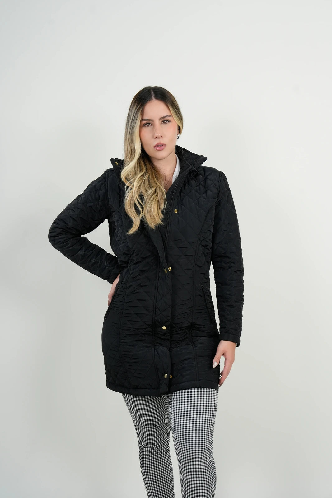 Chaqueta Negra Acolchada