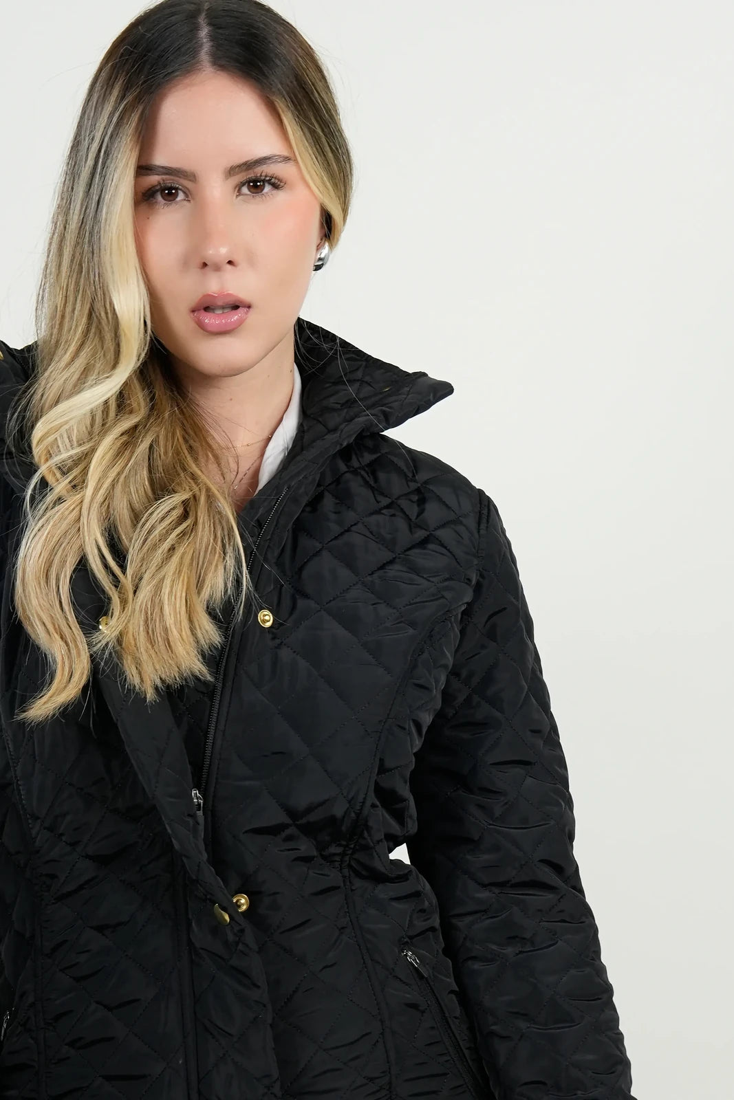 Chaqueta Negra Acolchada