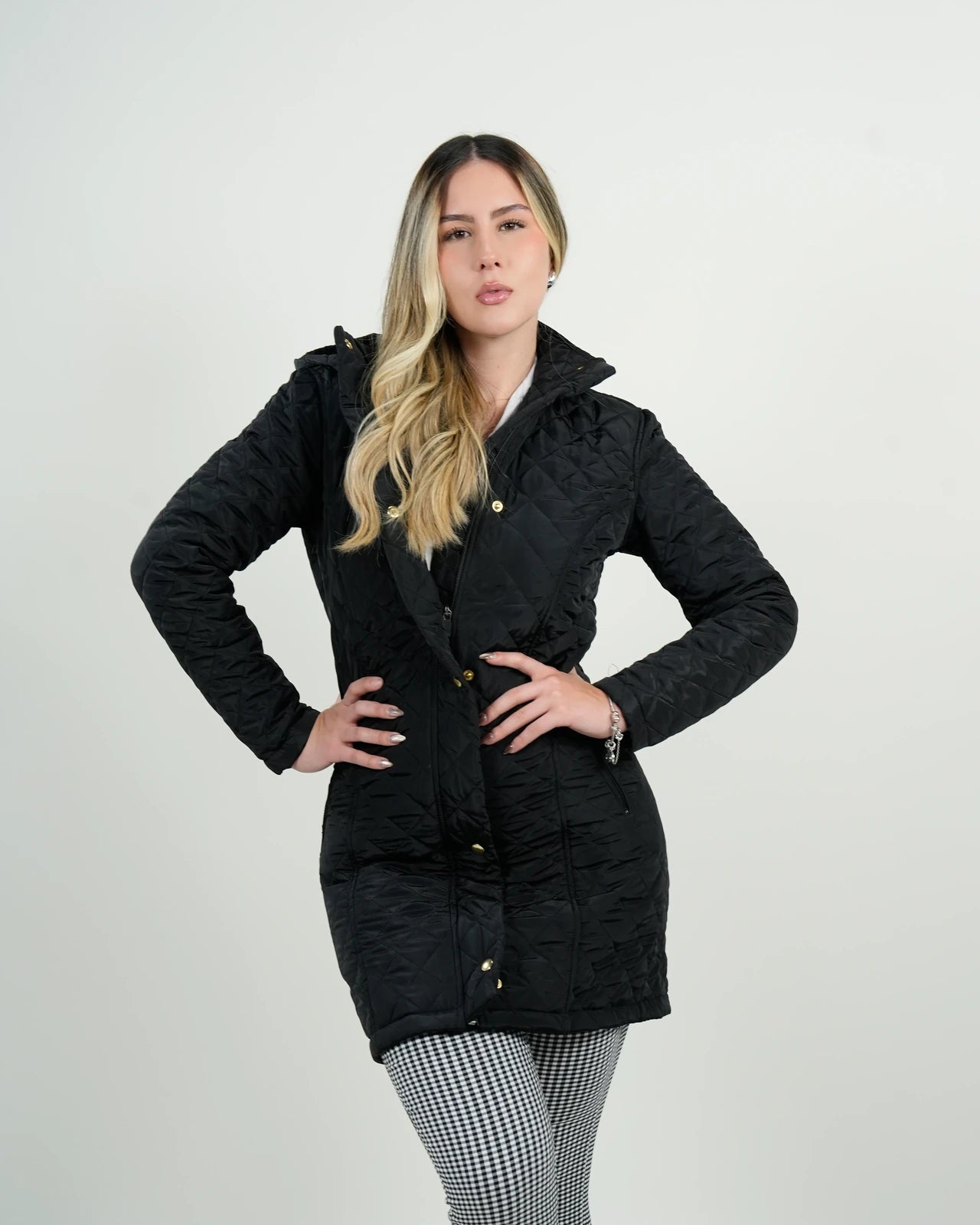 Chaqueta Negra Acolchada