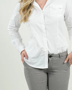 Blusa Blanca Clásica de Mujer