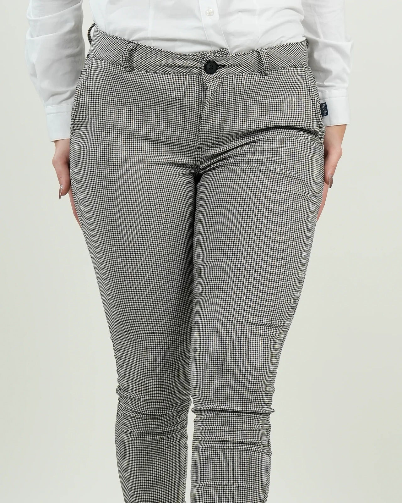 Pantalón Mujer Slim Fit Cuadro Vichy