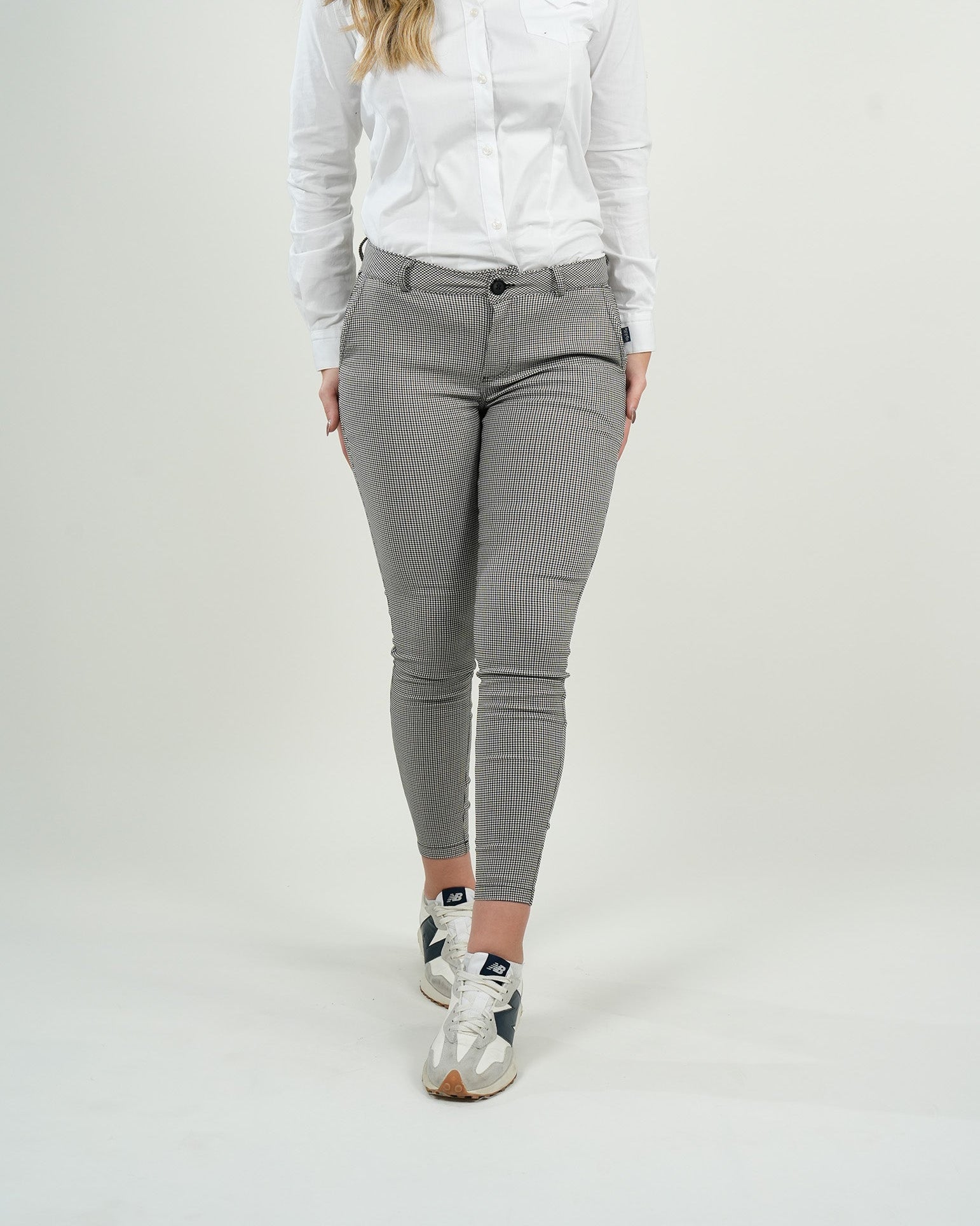 Pantalón Mujer Slim Fit Cuadro Vichy