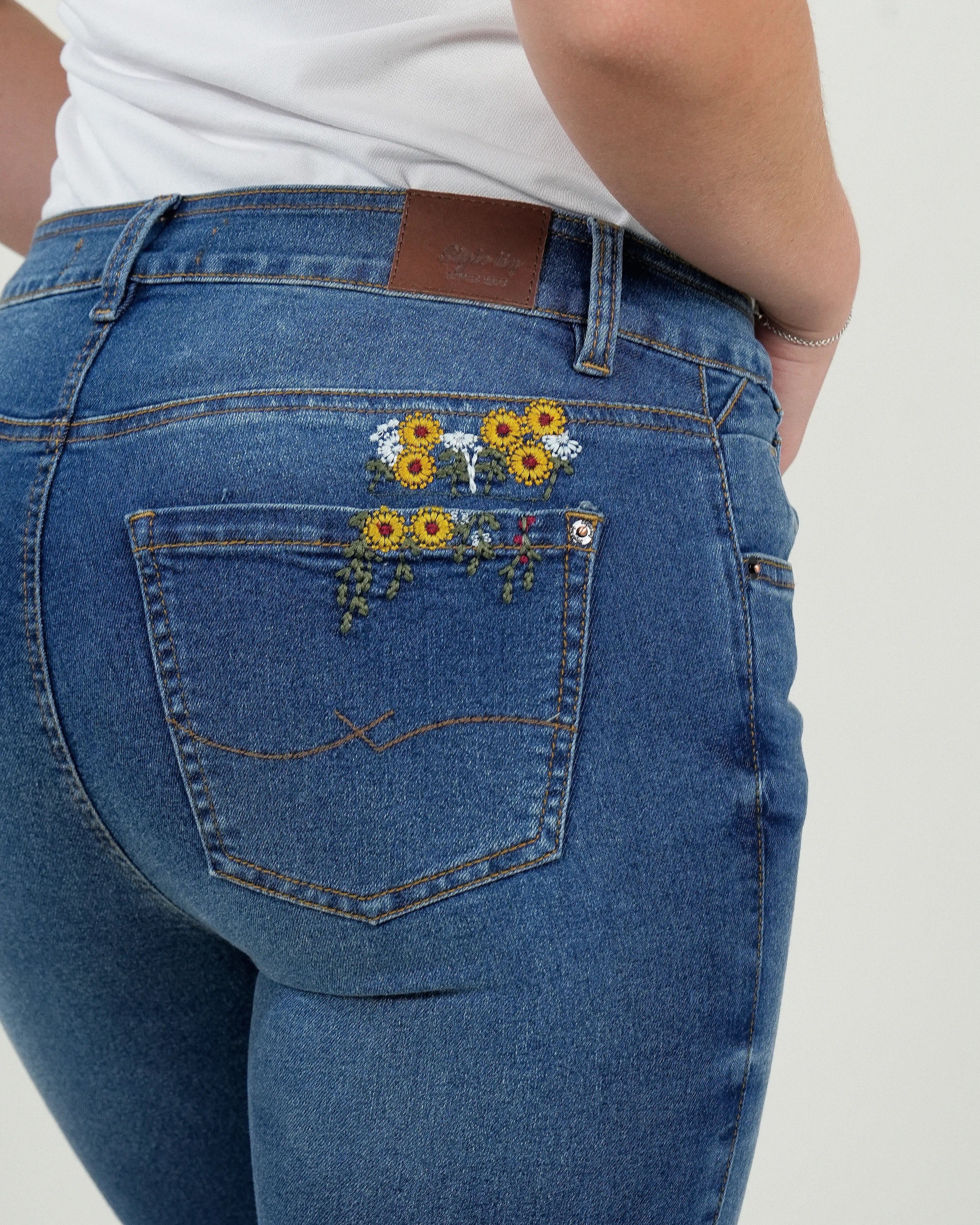 Jean Mujer Skinny Azul Clásico