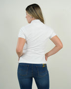 Polo Mujer Blanco Clásico