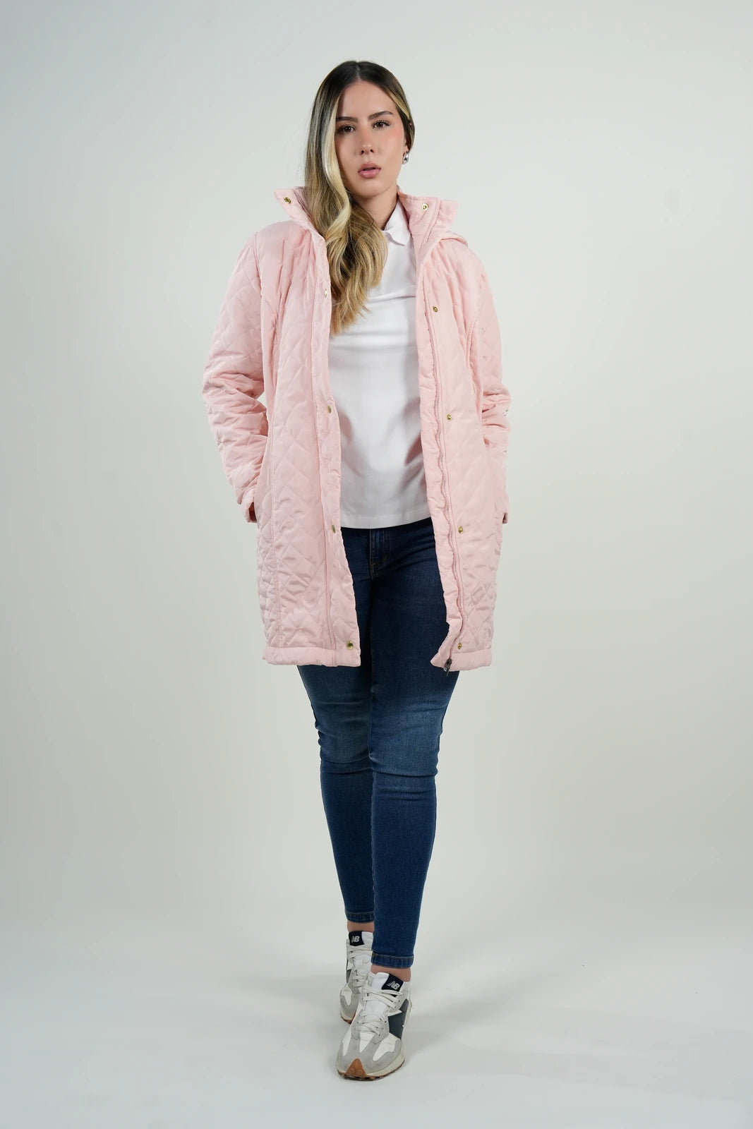 Chaqueta Acolchada Mujer Rosa