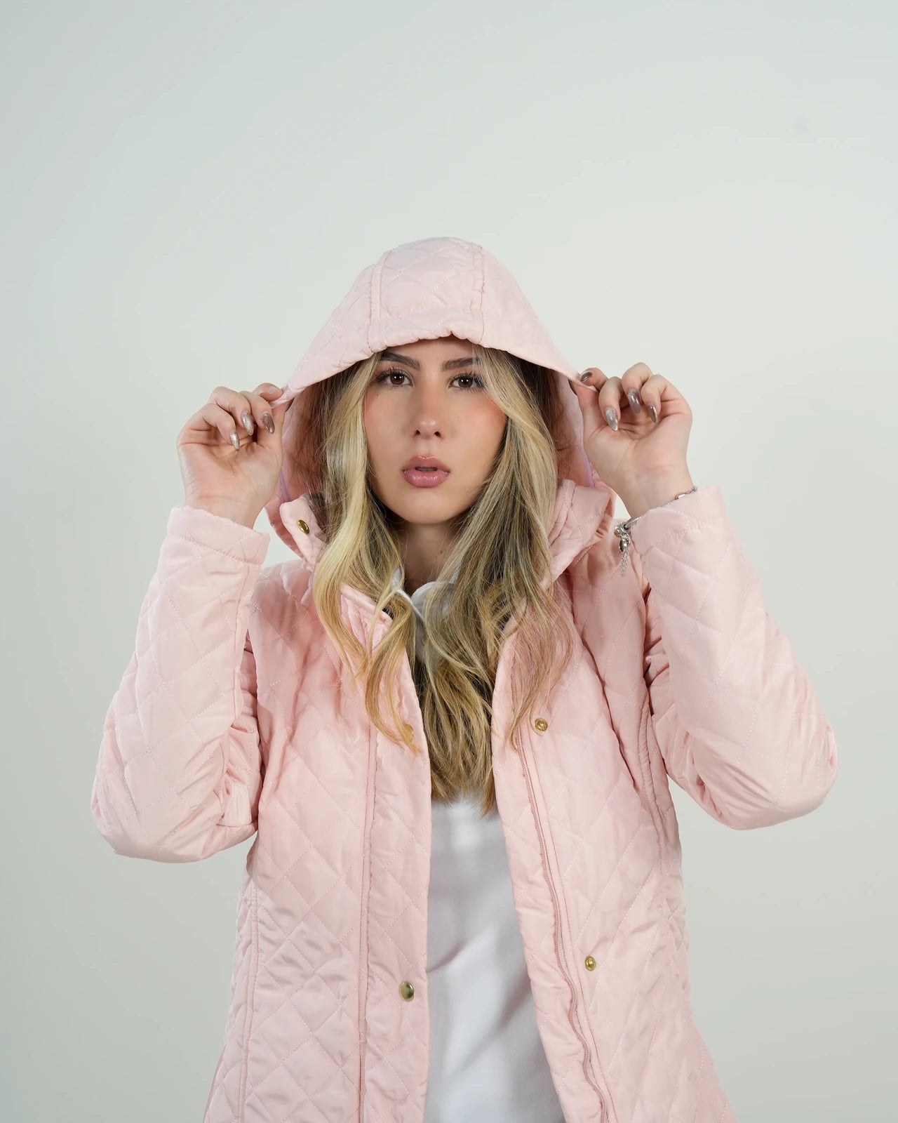 Chaqueta Acolchada Mujer Rosa