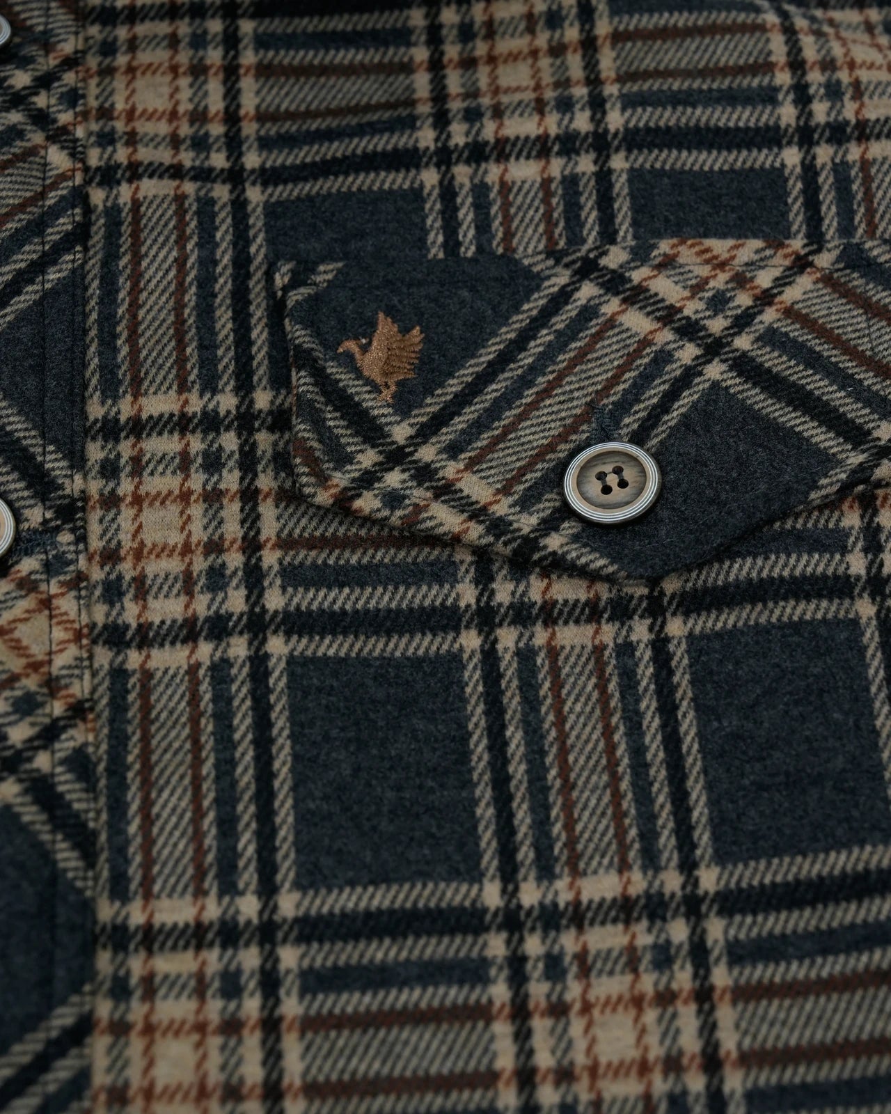 Chaqueta Mujer Cuadros Café