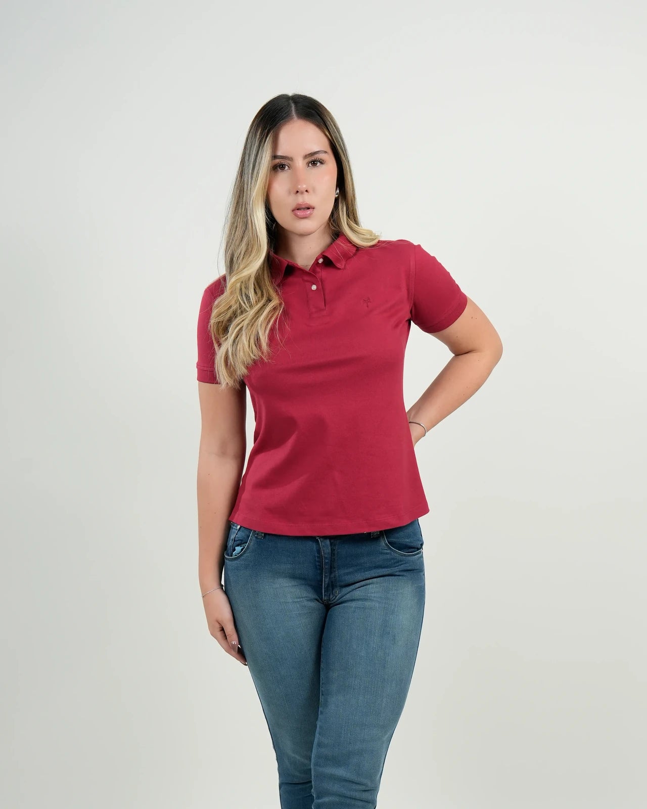 Polo Mujer Vinotinto