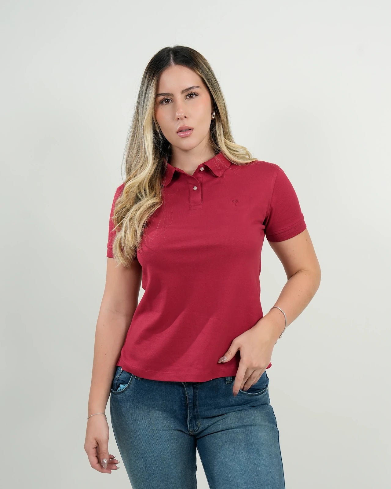 Polo Mujer Vinotinto