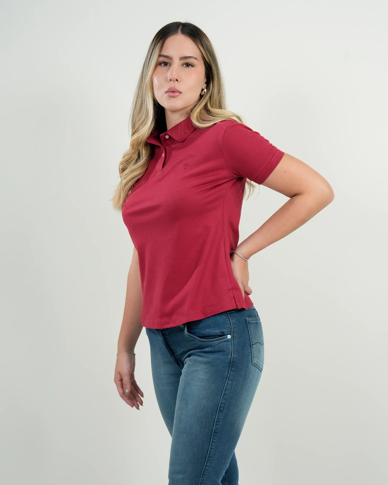 Polo Mujer Vinotinto
