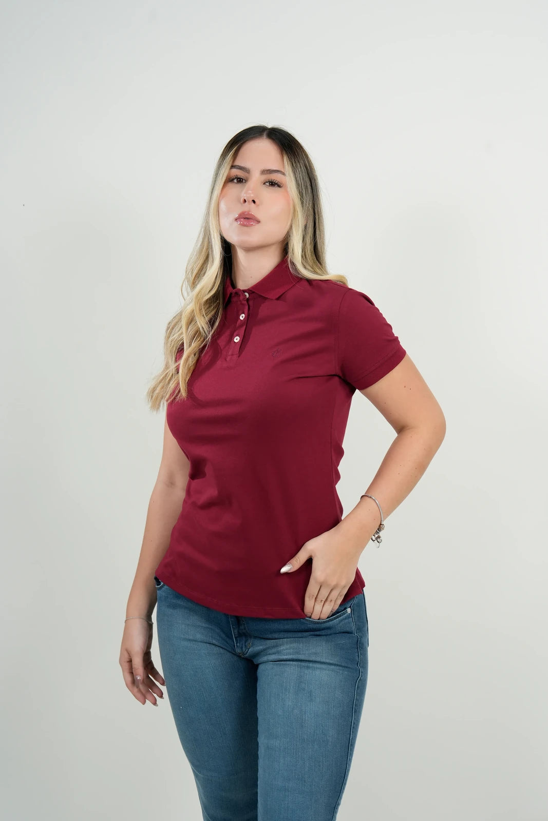 Polo Cavendish Burdeos Clásico