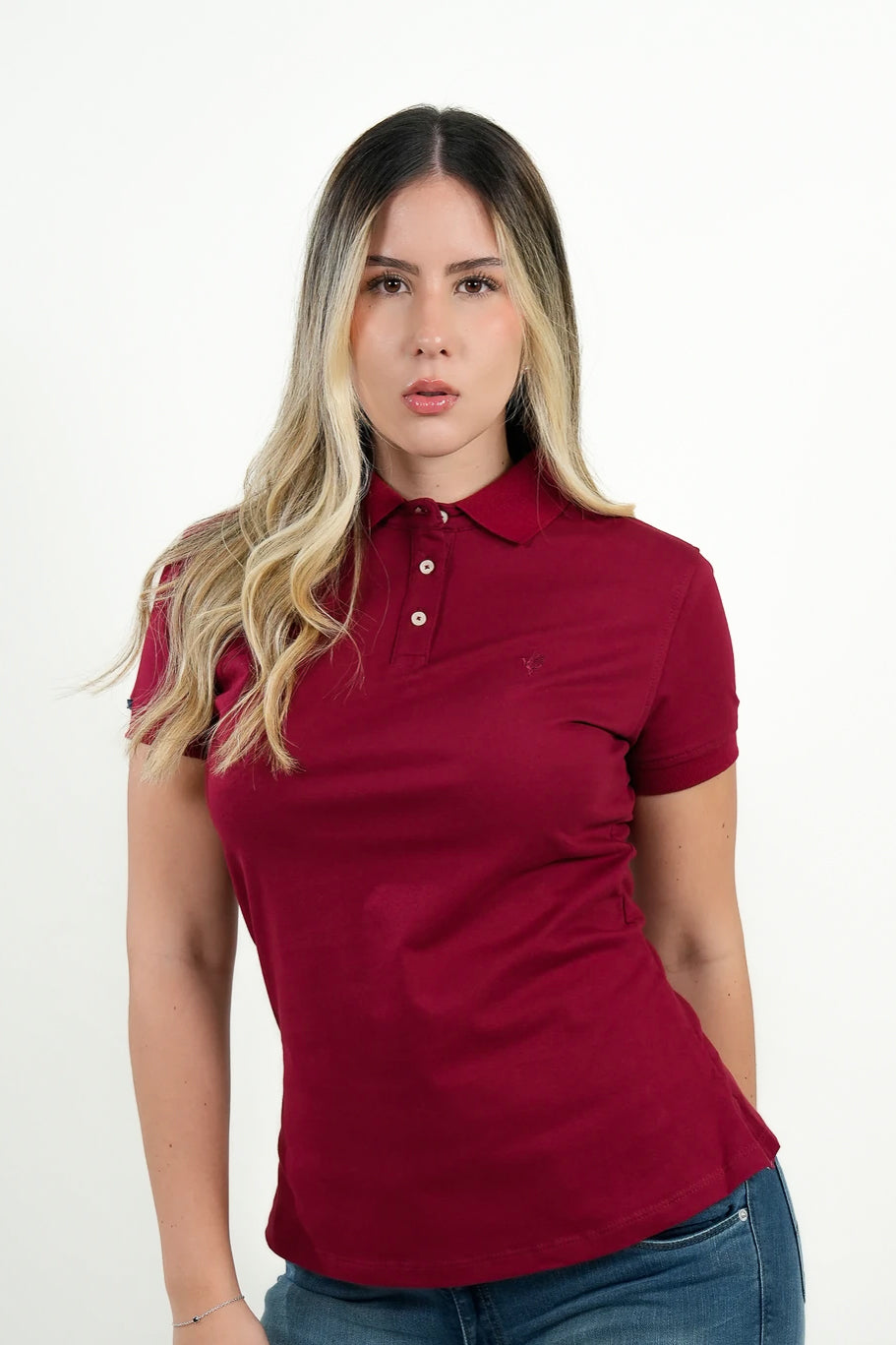 Polo Cavendish Burdeos Clásico