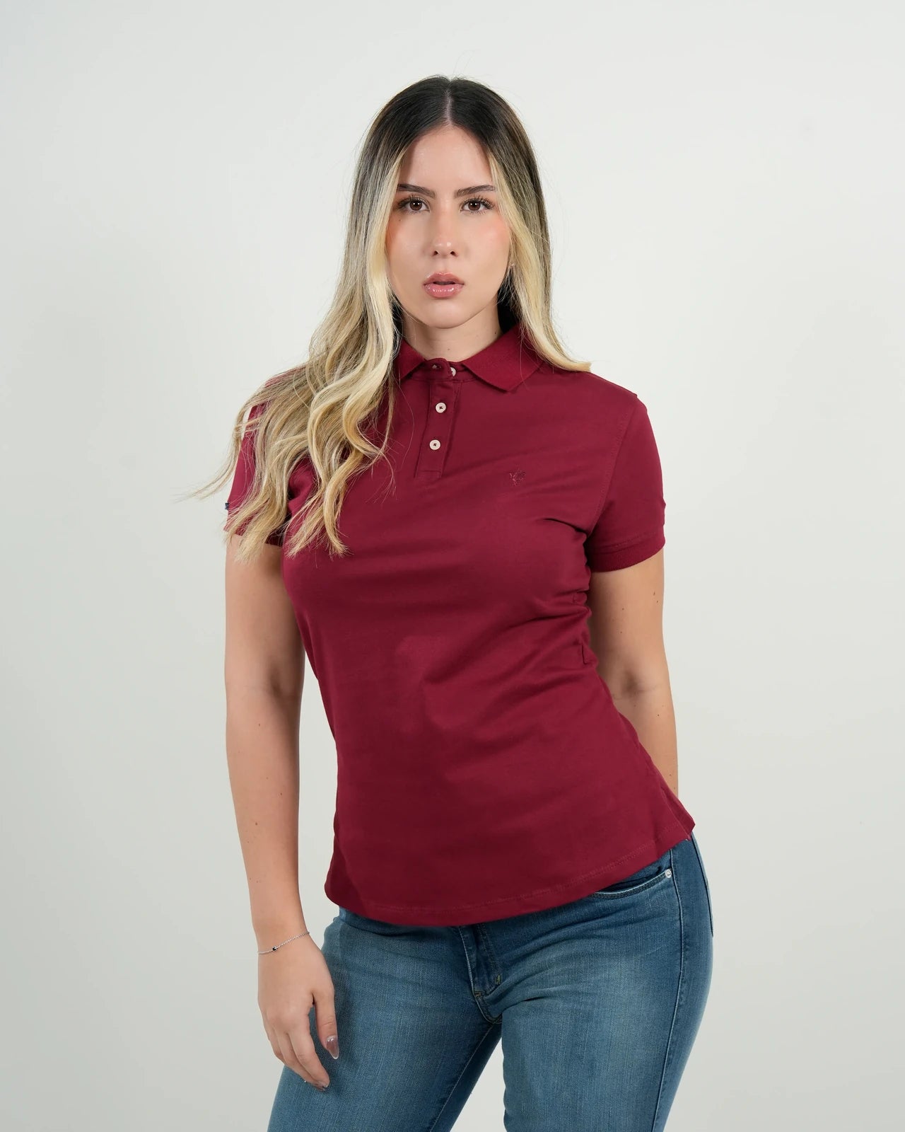 Polo Cavendish Burdeos Clásico