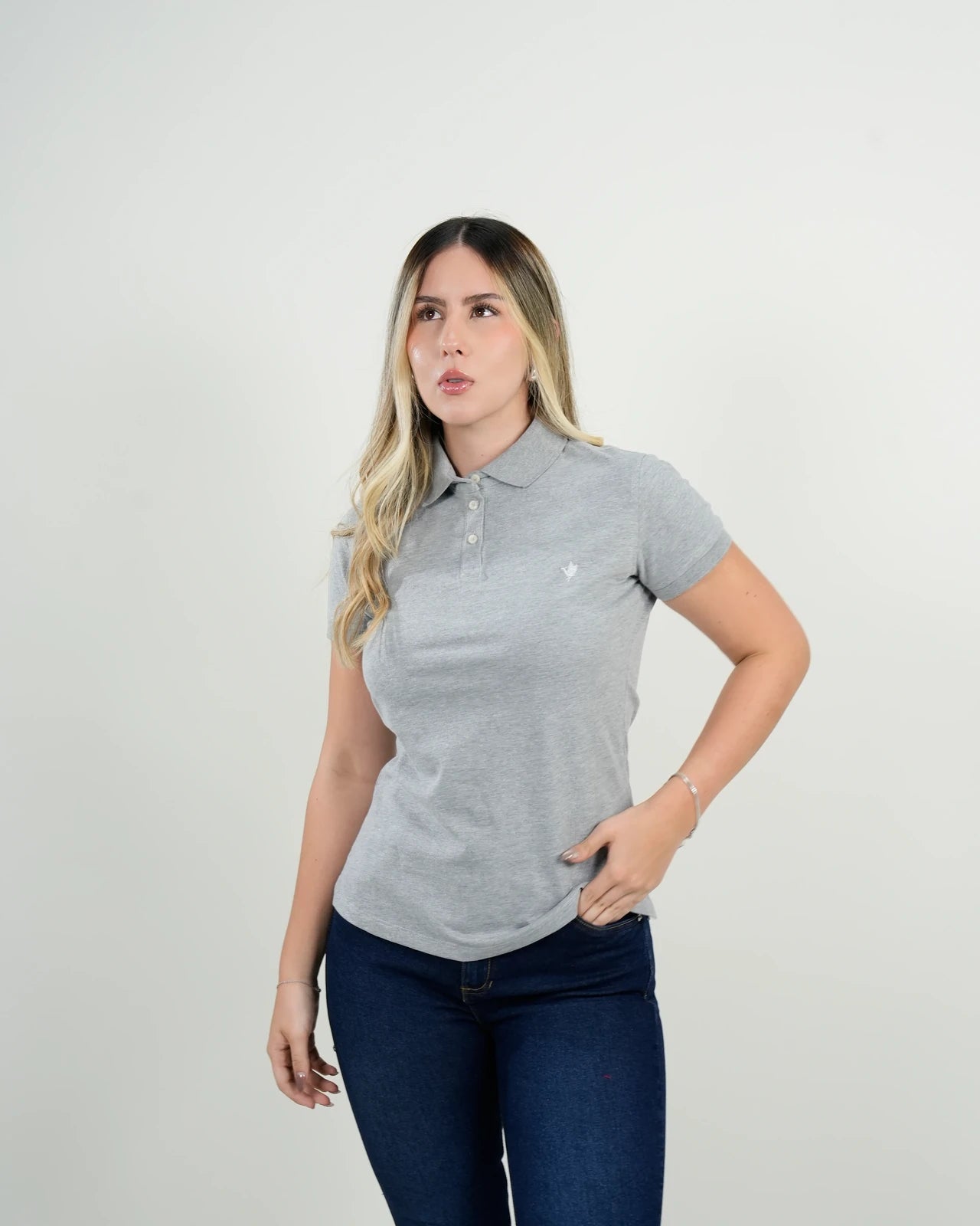 Polo Ashford Gris Oxford