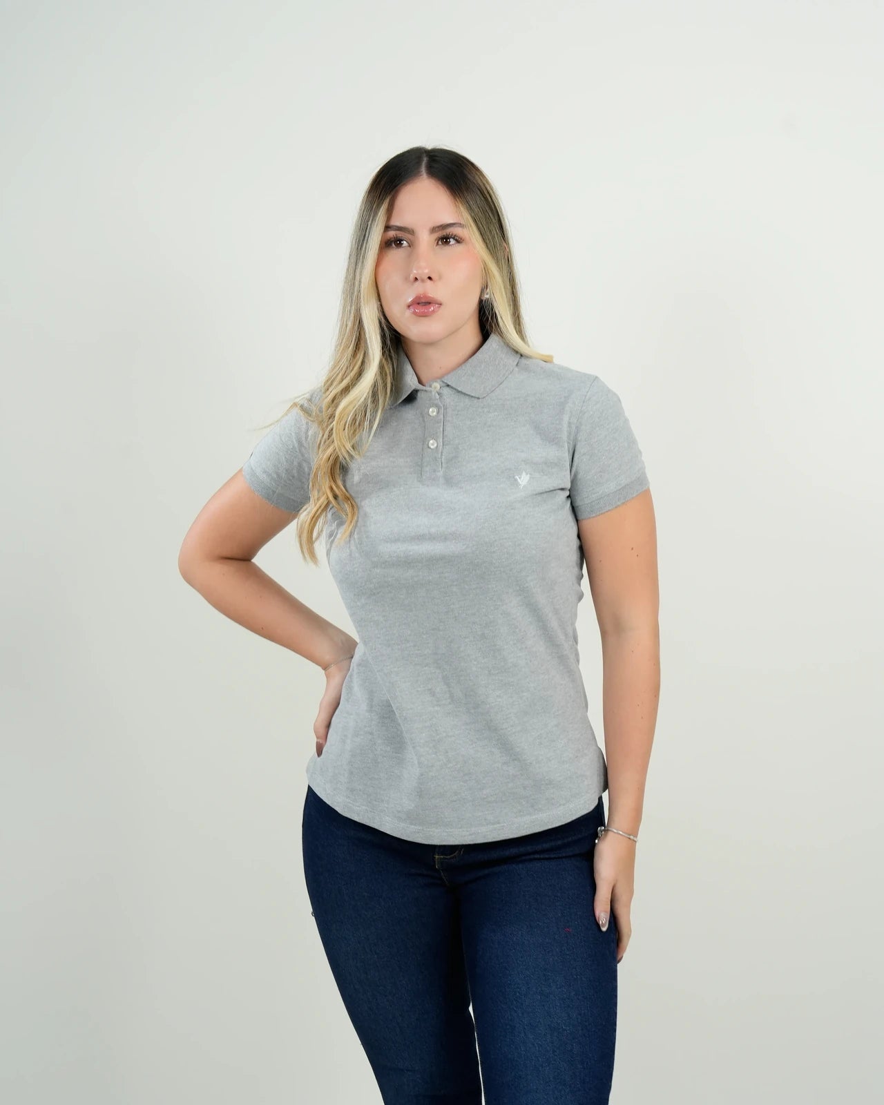 Polo Ashford Gris Oxford