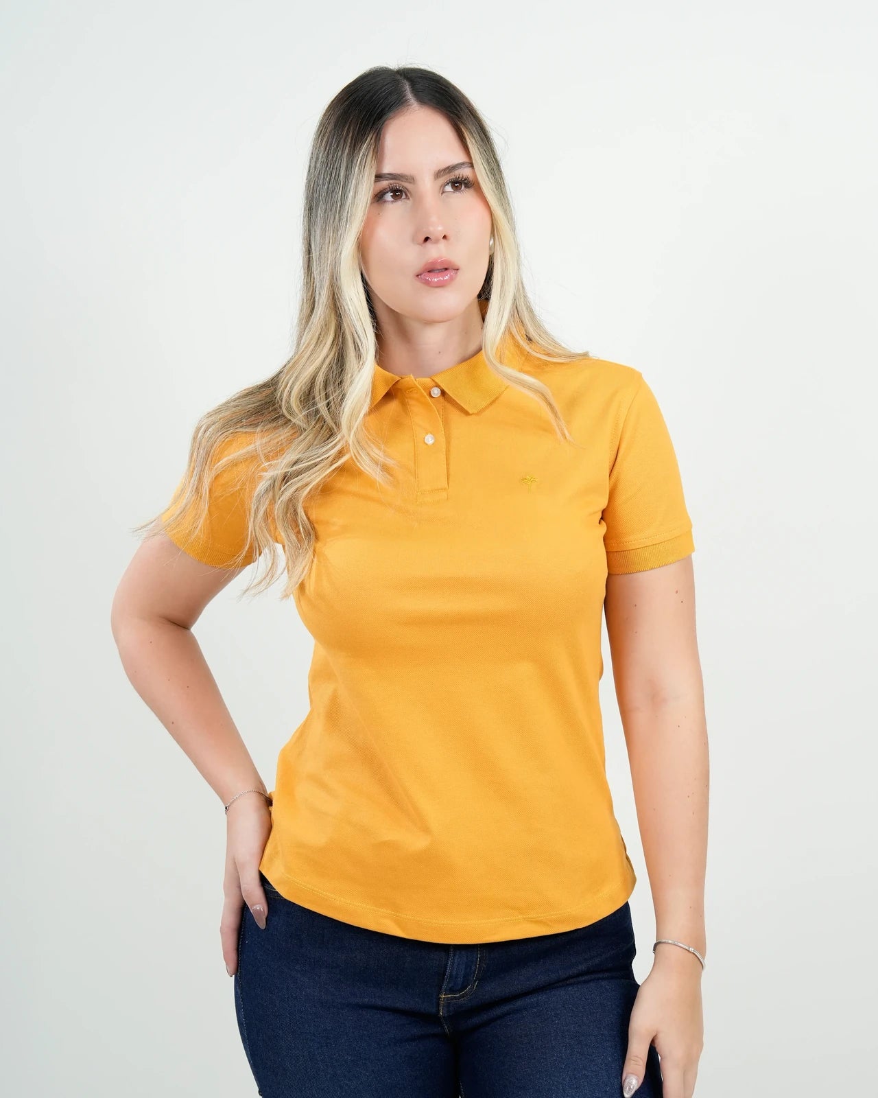 Polo Basico Dama Belgravia naranja