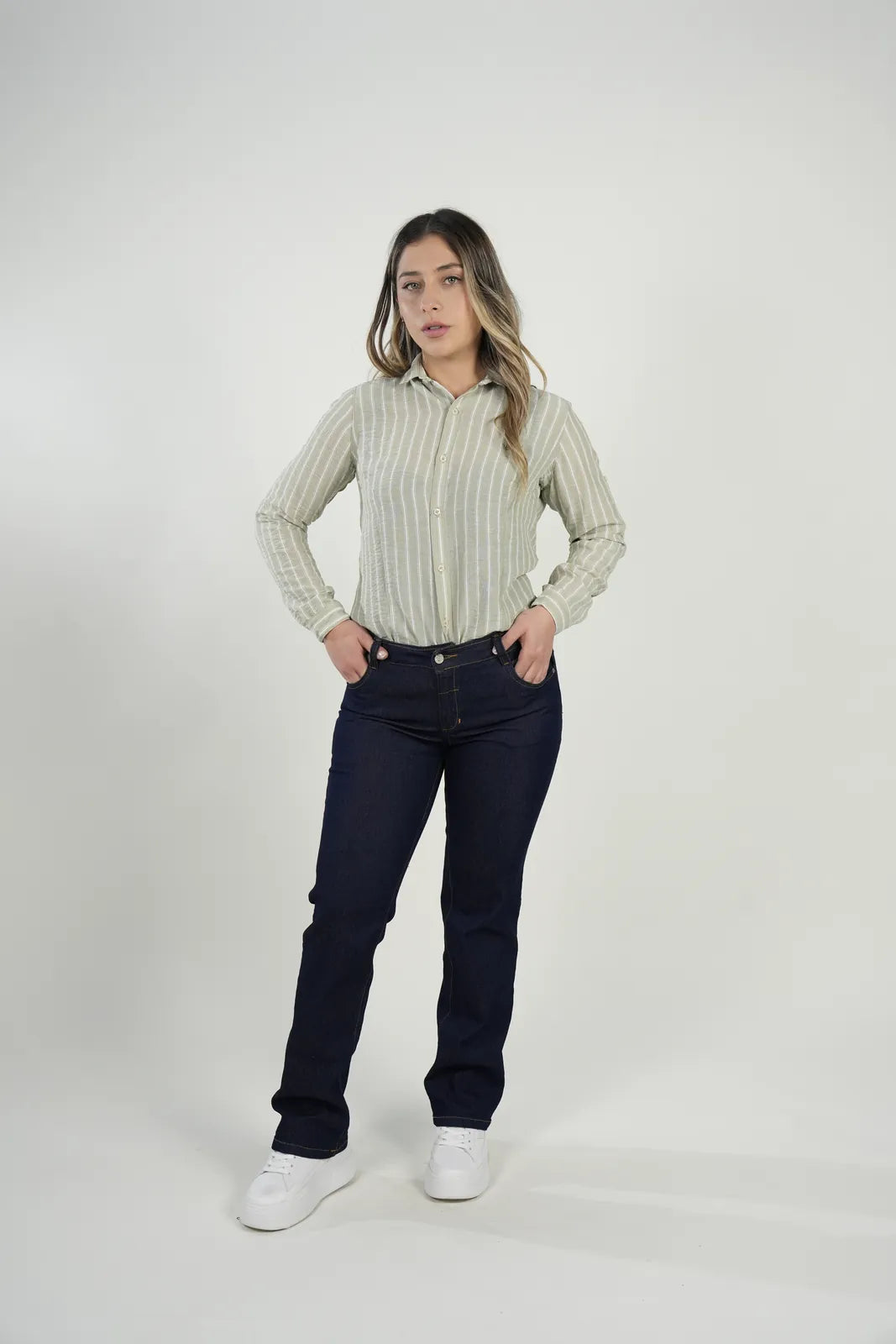 Camisa Olive Stripes