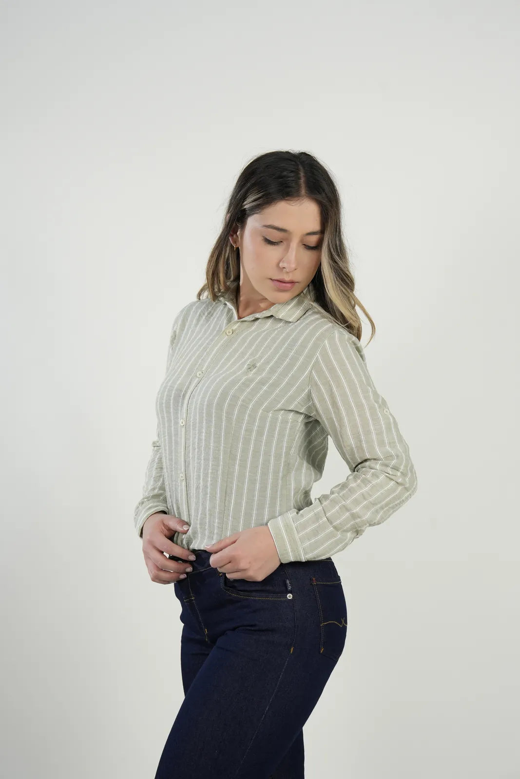 Camisa Olive Stripes
