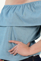 Blusa Sky Breeze Off-Shoulder