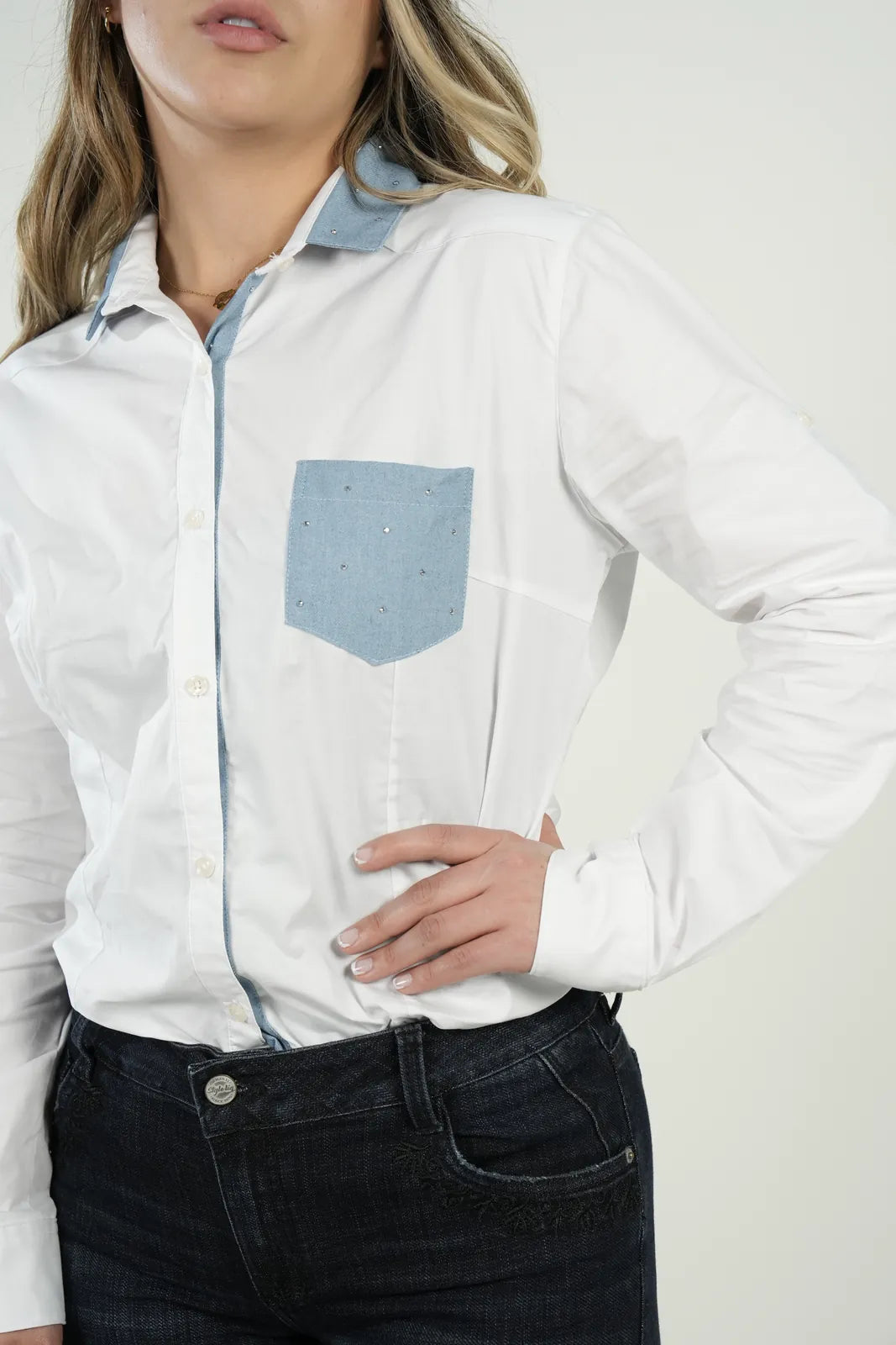 Blusa Denim Classic