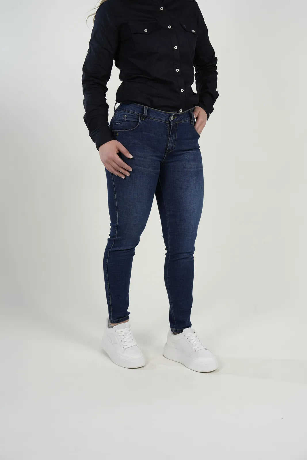 Jeans skinny azul oscuro