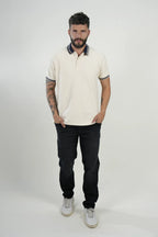 Polo Cream Navy Trim