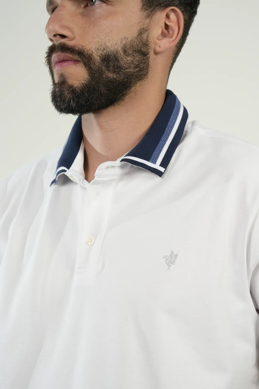 Polo White Navy Trim