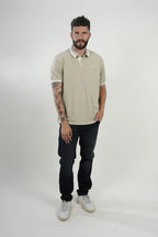 Polo Beige Textured Classic